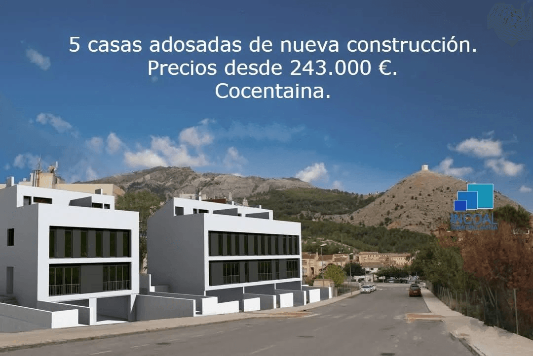 Venta de 5 Viviendas Exclusivas Adosadas y Pareadas en Cocentaina-Alicante (desde)