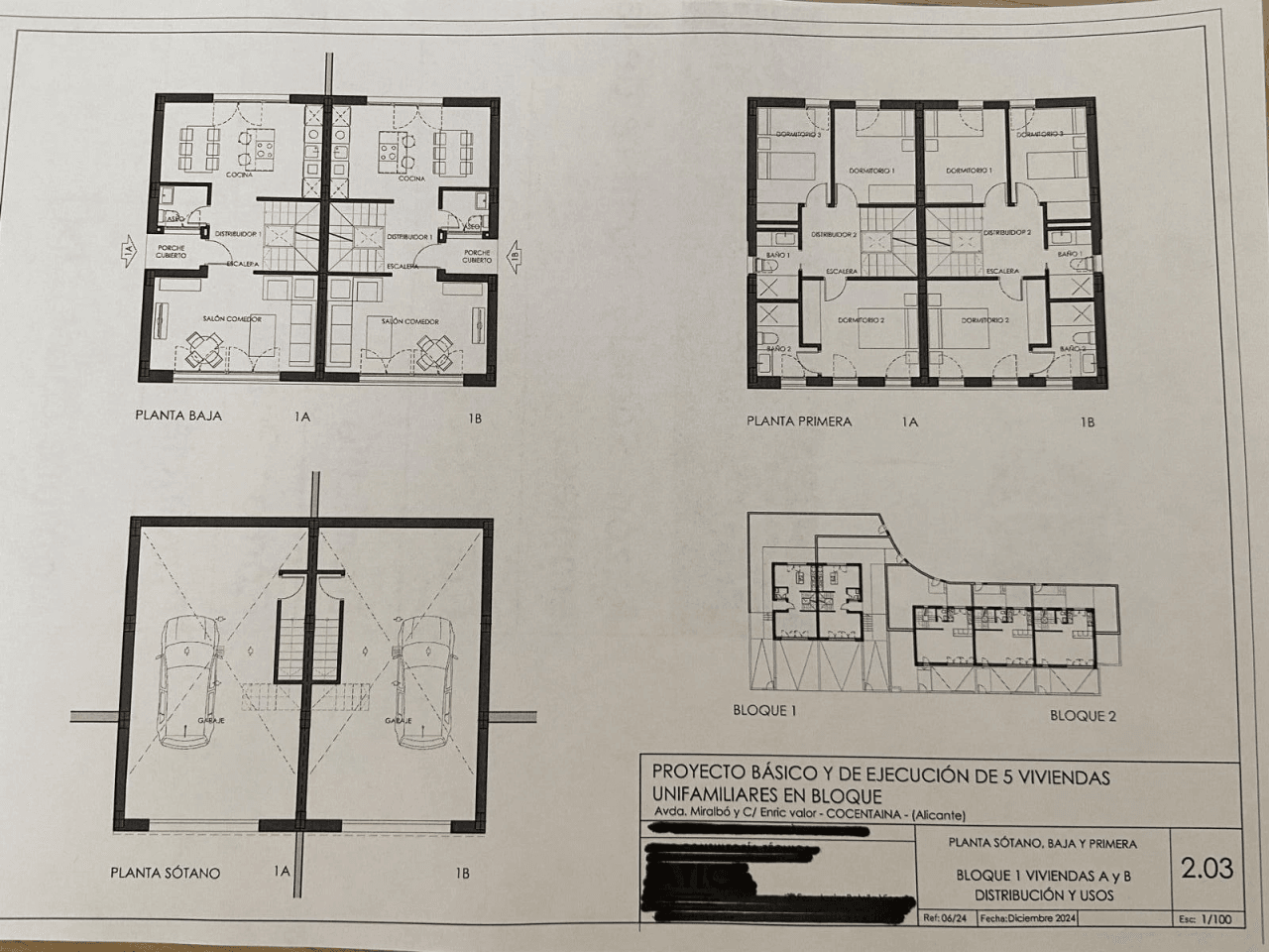 Venta de 5 Viviendas Exclusivas Adosadas y Pareadas en Cocentaina-Alicante (desde)